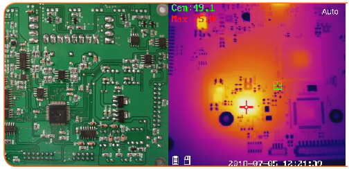 海康威视便携式红外热像仪—海康H36在电路元器